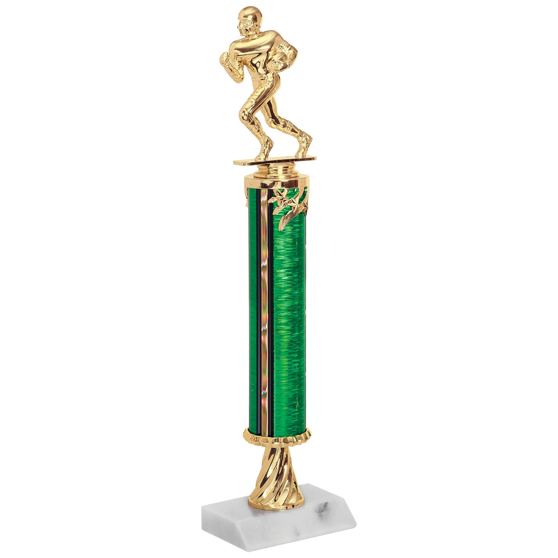 RF611A td 3D Football Column Trophy Award 178mm Free Engraving 